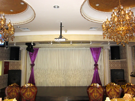 三基麻豆影院91性欲音视频系统工程&mdash;&mdash;北京章丘大厦宴会厅顺利竣工！