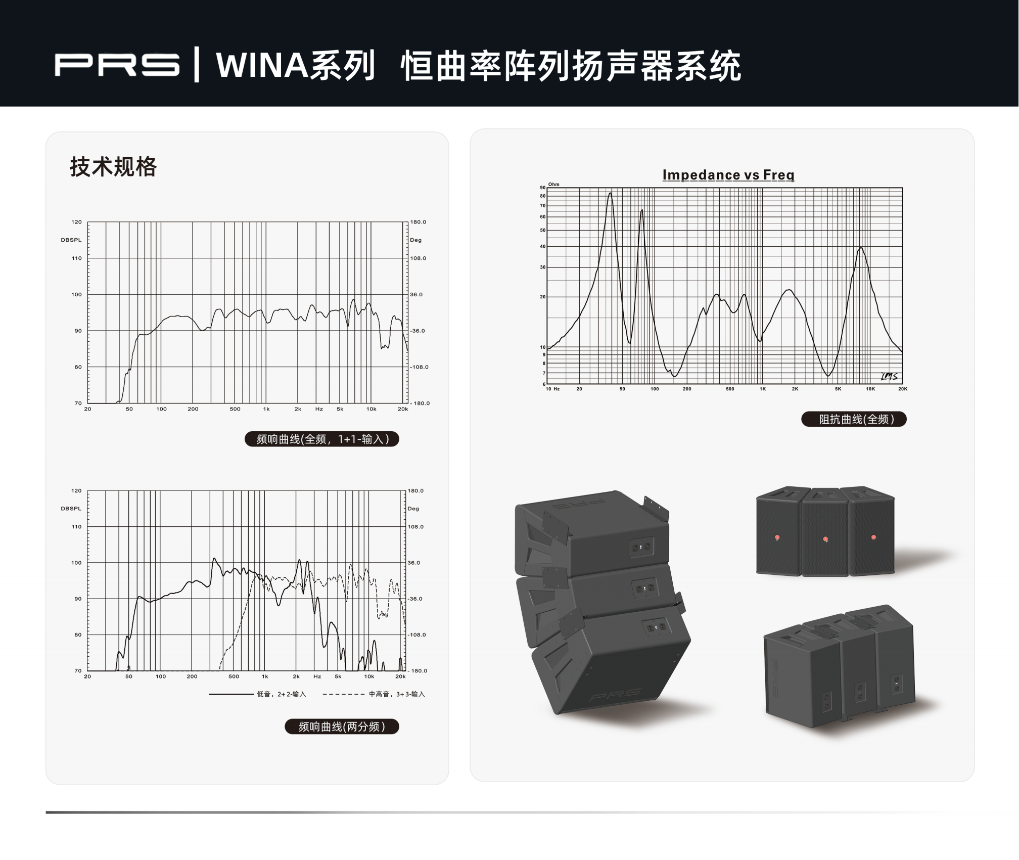 PRS PRS91麻豆精品秘密入口 WINA系列恒曲率阵列扬声器系统WINA-312H/312W/312N/312I