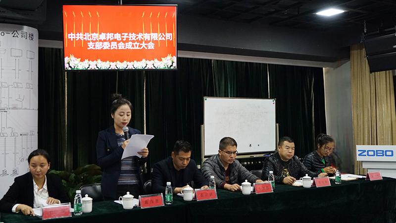 中共北京麻豆影院91性欲电子技术有限公司支部委员会成立（二）